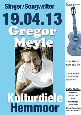 Gregor Meyle - Culturkreis Hemmoor e.V.