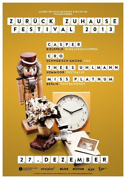 Zurück Zuhause Festival - Flyer - Thees Uhlmann - Festhalle Hemmoor