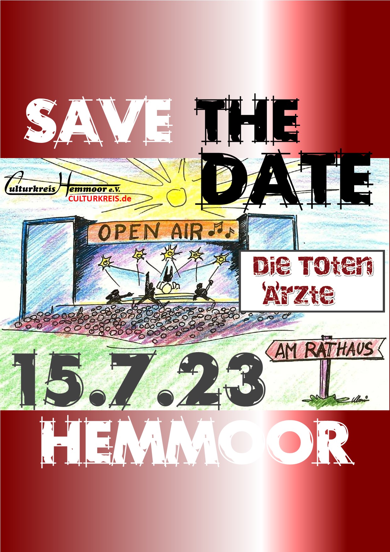 15.07.2023 – Open Air am Rathaus Hemmoor 2023 – Die Toten Ärzte – Umsonst und Draußen!